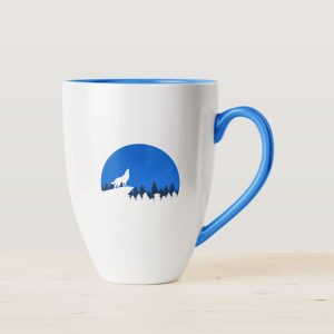 White Printed Coffee Mug